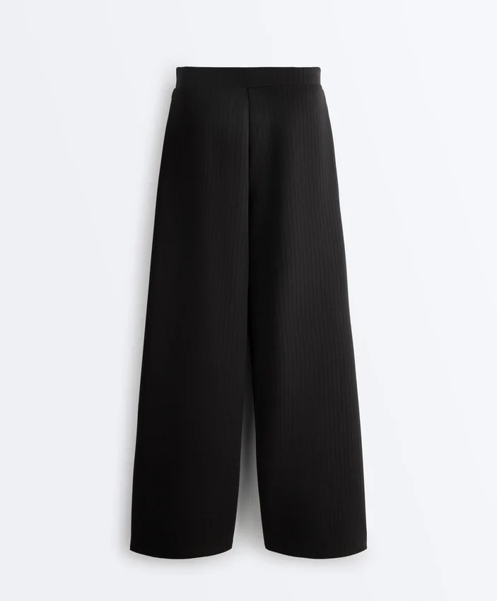 Straight-Leg Striped Trousers with Soft-Touch Modal Straight-Leg Striped Trousers with Soft-Touch Modal