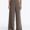 Straight-Leg Trousers with Asymmetric Stripe and Modal Straight-Leg Trousers with Asymmetric Stripe and Modal