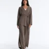 Straight-Leg Trousers with Asymmetric Stripe and Modal Straight-Leg Trousers with Asymmetric Stripe and Modal