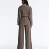 Straight-Leg Trousers with Asymmetric Stripe and Modal Straight-Leg Trousers with Asymmetric Stripe and Modal