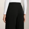 Straight-Leg Trousers with Buttons and Rib with Soft-Touch Modal Straight-Leg Trousers with Buttons and Rib with Soft-Touch Modal