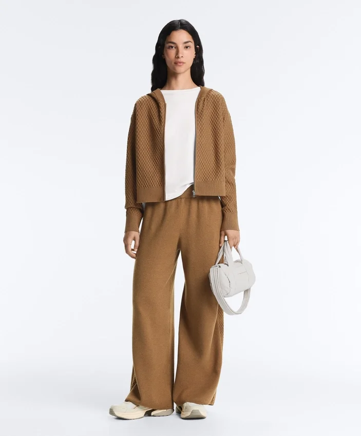 Structured Knit Hooded Jacket Structured Knit Hooded Jacket