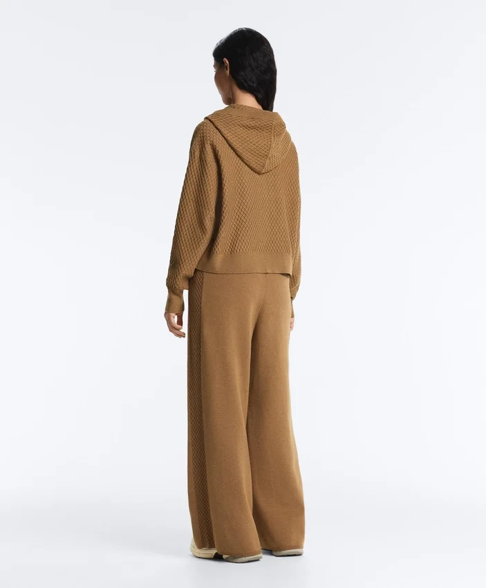 Structured Knit Hooded Jacket Structured Knit Hooded Jacket