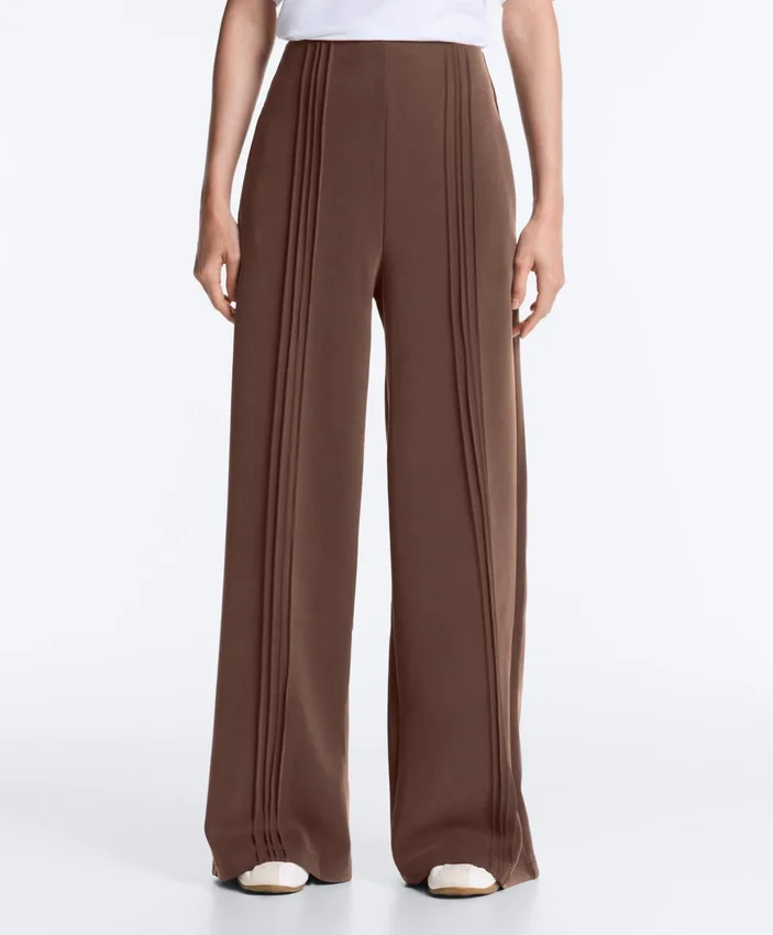 Straight-Leg Trousers with Soft-Touch Modal and Piping Straight-Leg Trousers with Soft-Touch Modal and Piping