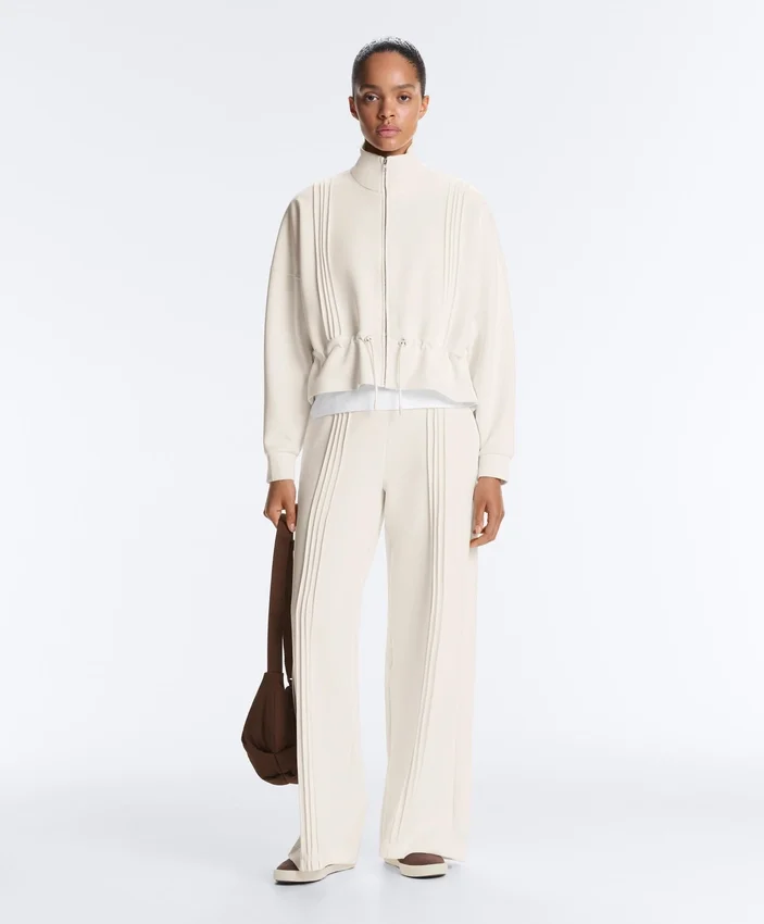 Straight-Leg Trousers with Soft-Touch Modal and Piping Straight-Leg Trousers with Soft-Touch Modal and Piping