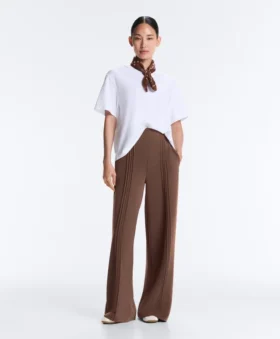 Straight-Leg Trousers with Soft-Touch Modal and Piping Straight-Leg Trousers with Soft-Touch Modal and Piping