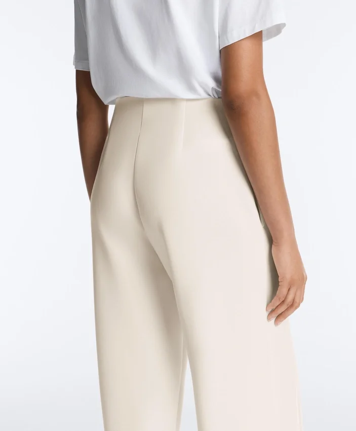 Straight-Leg Trousers with Soft-Touch Modal and Piping Straight-Leg Trousers with Soft-Touch Modal and Piping