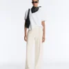 Straight-Leg Trousers with Soft-Touch Modal and Piping Straight-Leg Trousers with Soft-Touch Modal and Piping