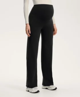 Straight-Leg Warm Maternity Trousers