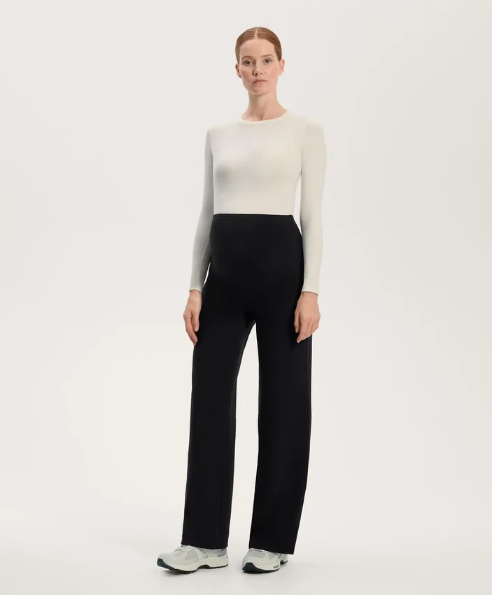 Straight-Leg Warm Maternity Trousers Straight-Leg Warm Maternity Trousers