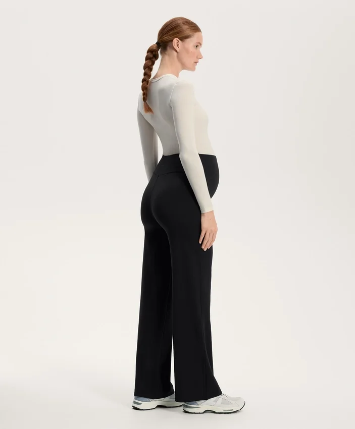 Straight-Leg Warm Maternity Trousers Straight-Leg Warm Maternity Trousers
