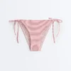 Stripe Medium-Coverage Bikini Briefs with Ties Stripe Medium-Coverage Bikini Briefs with Ties