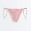 Stripe Medium-Coverage Bikini Briefs with Ties Stripe Medium-Coverage Bikini Briefs with Ties