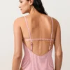 Stripe Round Neck Swimsuit Stripe Round Neck Swimsuit