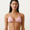 Stripe Triangle Bikini Top Stripe Triangle Bikini Top