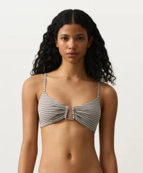 Stripe Triangle Bikini Top Stripe Triangle Bikini Top