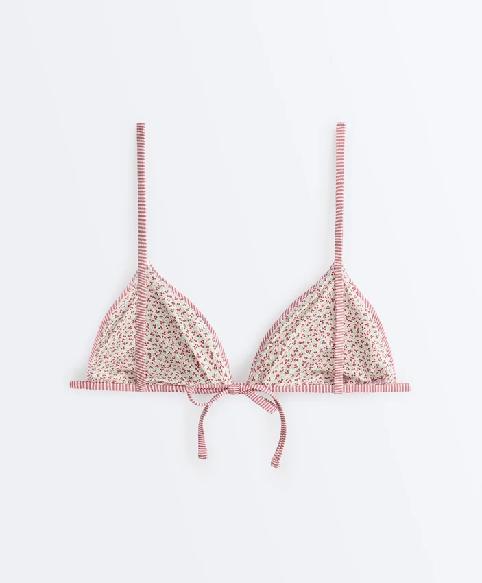 Stripe Triangle Bikini Top Stripe Triangle Bikini Top