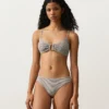 Stripe Triangle Bikini Top Stripe Triangle Bikini Top