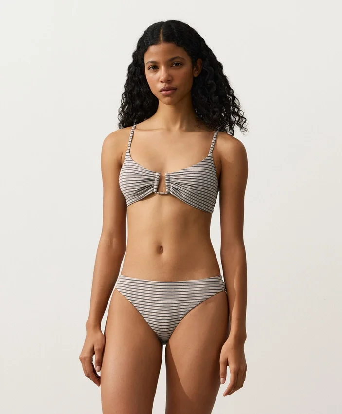 Stripe Triangle Bikini Top Stripe Triangle Bikini Top