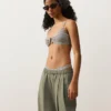 Stripe Triangle Bikini Top Stripe Triangle Bikini Top