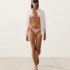 Stripe Medium-Coverage Bikini Briefs with Ties Stripe Medium-Coverage Bikini Briefs with Ties