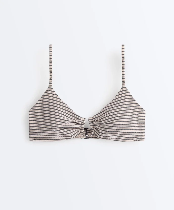 Stripe Triangle Bikini Top Stripe Triangle Bikini Top
