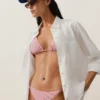 Stripe Medium-Coverage Bikini Briefs with Ties Stripe Medium-Coverage Bikini Briefs with Ties