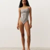Stripe Triangle Swimsuit Stripe Triangle Swimsuit