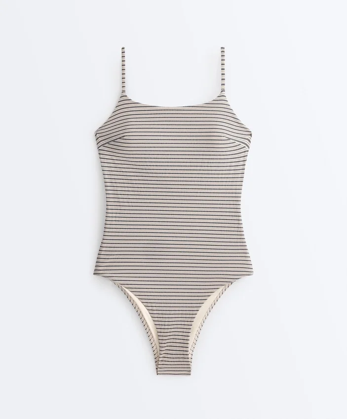 Stripe Triangle Swimsuit Stripe Triangle Swimsuit