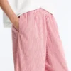Striped 100% Cotton Straight-Leg Trousers Striped 100% Cotton Straight-Leg Trousers