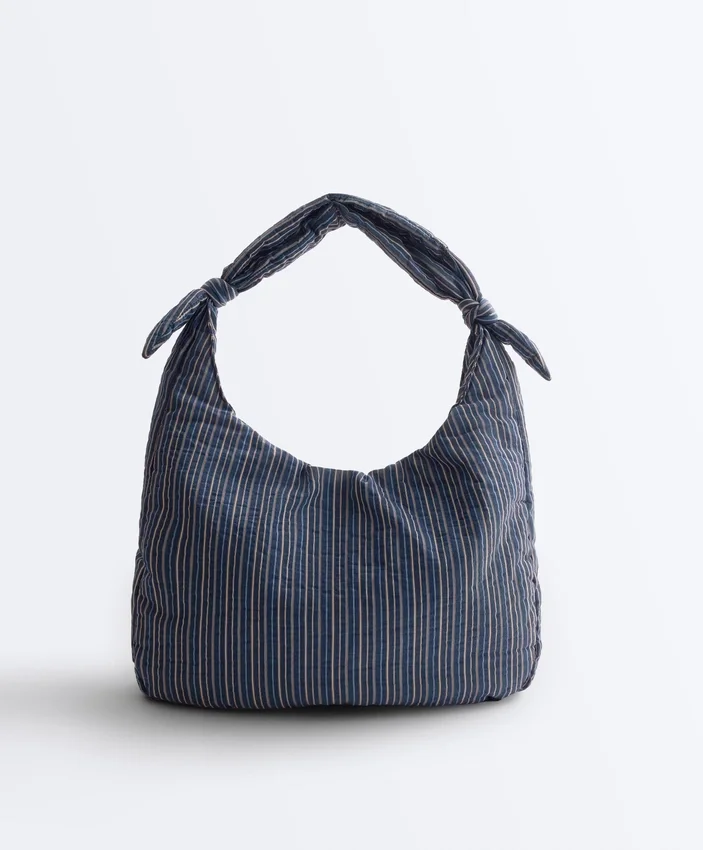 Striped Bag with Knot Striped Bag with Knot