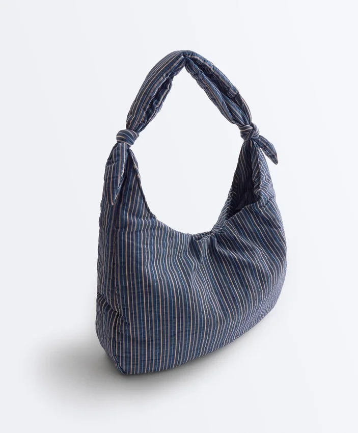 Striped Bag with Knot Striped Bag with Knot