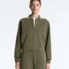 Striped Bomber Jacket with Soft-Touch Modal Striped Bomber Jacket with Soft-Touch Modal