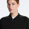 Striped Bomber Jacket with Soft-Touch Modal Striped Bomber Jacket with Soft-Touch Modal