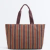Striped Canvas Tote Bag Striped Canvas Tote Bag