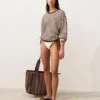 Striped Canvas Tote Bag Striped Canvas Tote Bag