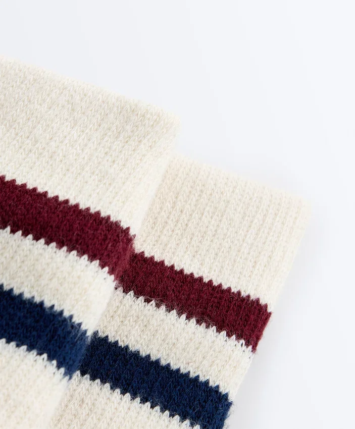 Striped Cotton Blend Sport Wristbands Striped Cotton Blend Sport Wristbands