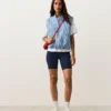 Striped Cotton Blend Vest