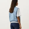 Striped Cotton Blend Vest