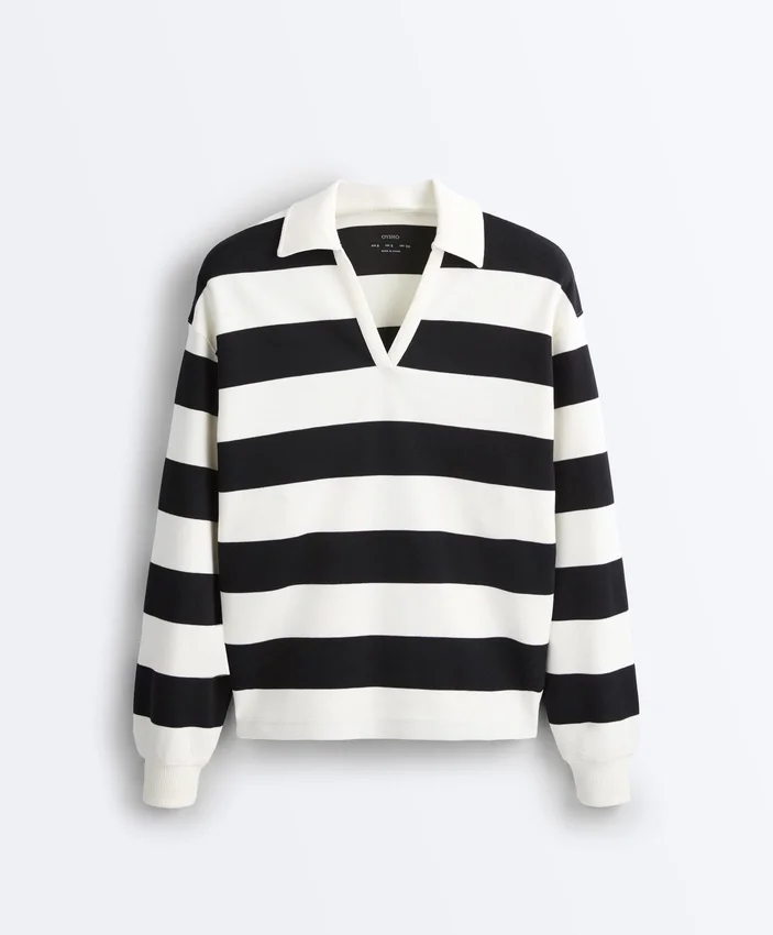 Striped Cotton Piqué Polo Shirt Striped Cotton Piqué Polo Shirt