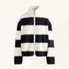 Striped Faux-Shearling Bomber Jacket Striped Faux-Shearling Bomber Jacket
