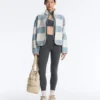 Striped Faux-Shearling Bomber Jacket Striped Faux-Shearling Bomber Jacket