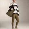 Striped Faux-Shearling Bomber Jacket Striped Faux-Shearling Bomber Jacket