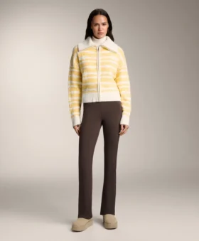 Striped Jacquard Knit Jacket