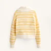 Striped Jacquard Knit Jacket
