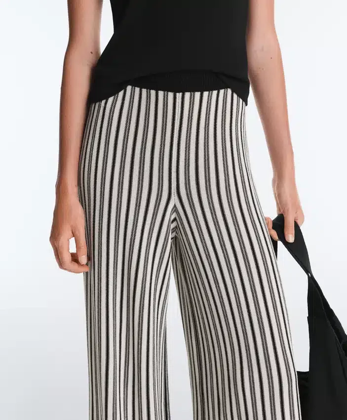 Striped Knit Bloomer Trousers Striped Knit Bloomer Trousers