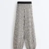 Striped Knit Bloomer Trousers Striped Knit Bloomer Trousers