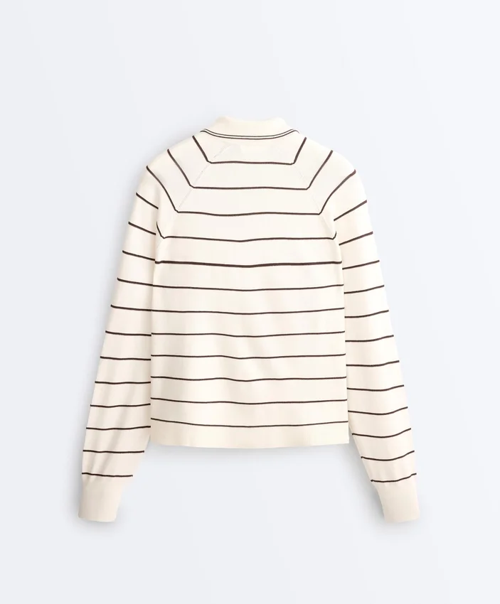 Striped Long-Sleeve Polo Shirt Striped Long-Sleeve Polo Shirt