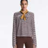 Striped Long-Sleeved Technical T-Shirt Striped Long-Sleeved Technical T-Shirt