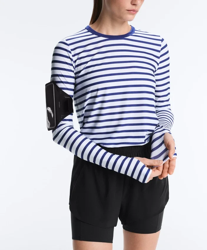 Striped Long-Sleeved Technical T-Shirt Striped Long-Sleeved Technical T-Shirt
